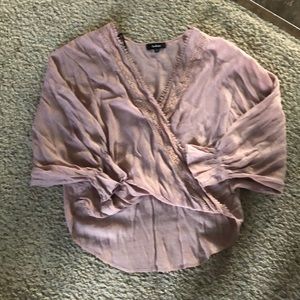 Dusty Pink Flowy Top. Size Small